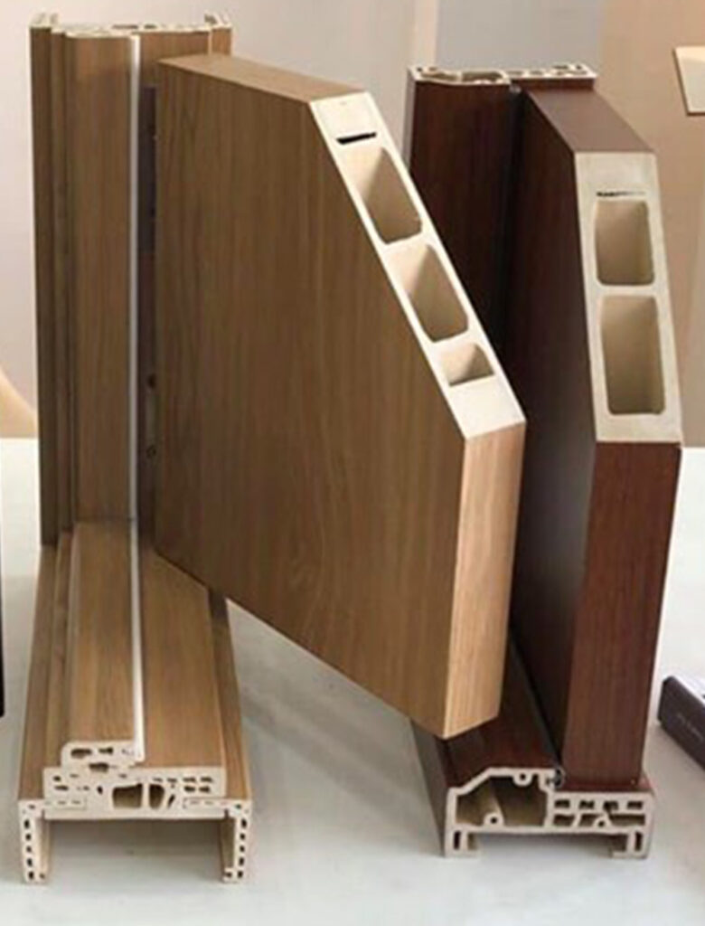 Mặt cắt cửa nhựa gỗ Composite Sungyu