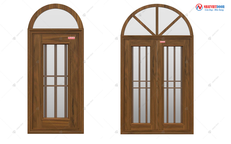 cửa vòm gỗ
