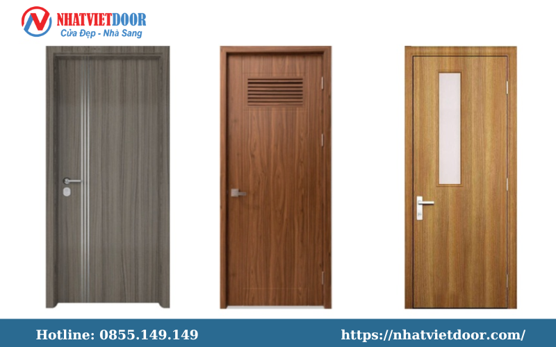 Phân biệt sự khác nhau của cửa gỗ tự nhiên, cửa gỗ công nghiệp và cửa composite