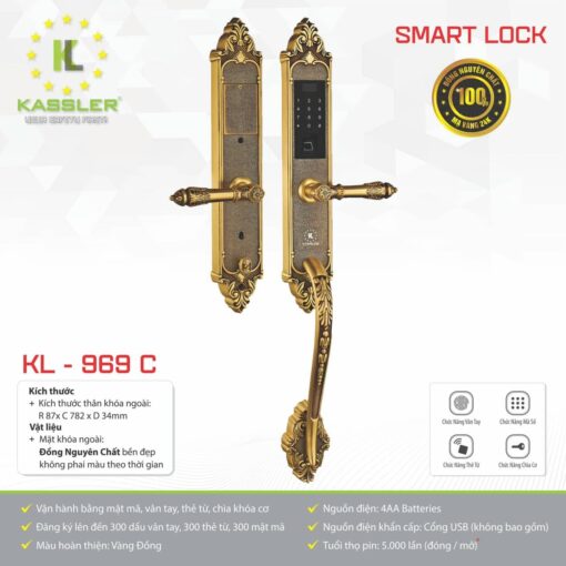 Khóa điện tử Kassler KL-969 C