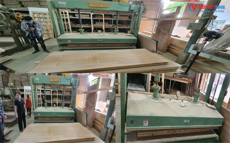 quy trình sản xuất cửa thép vân gỗ