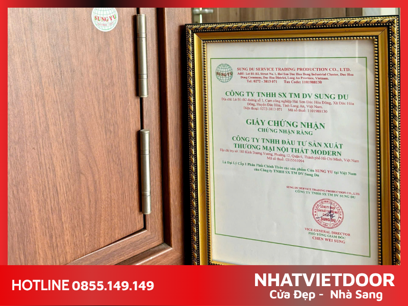 Báo giá cửa nhựa gỗ sungyu