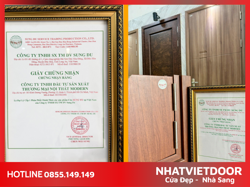 Báo giá cửa nhựa gỗ sungyu