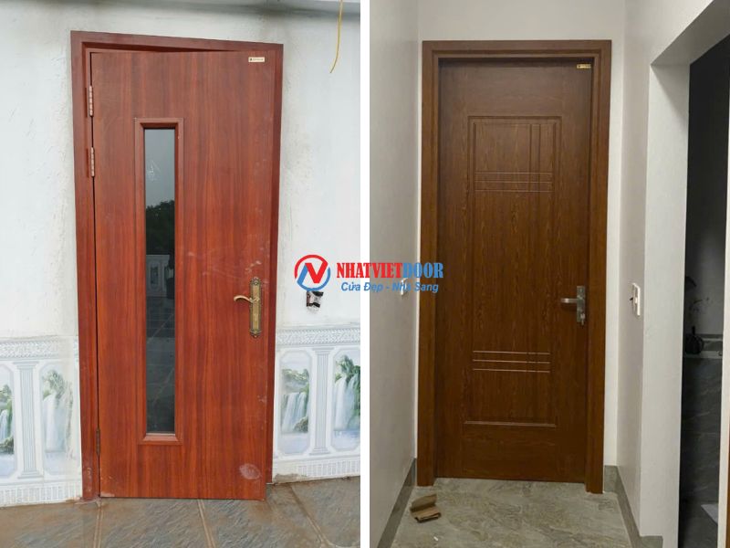 Cửa thép vân gỗ