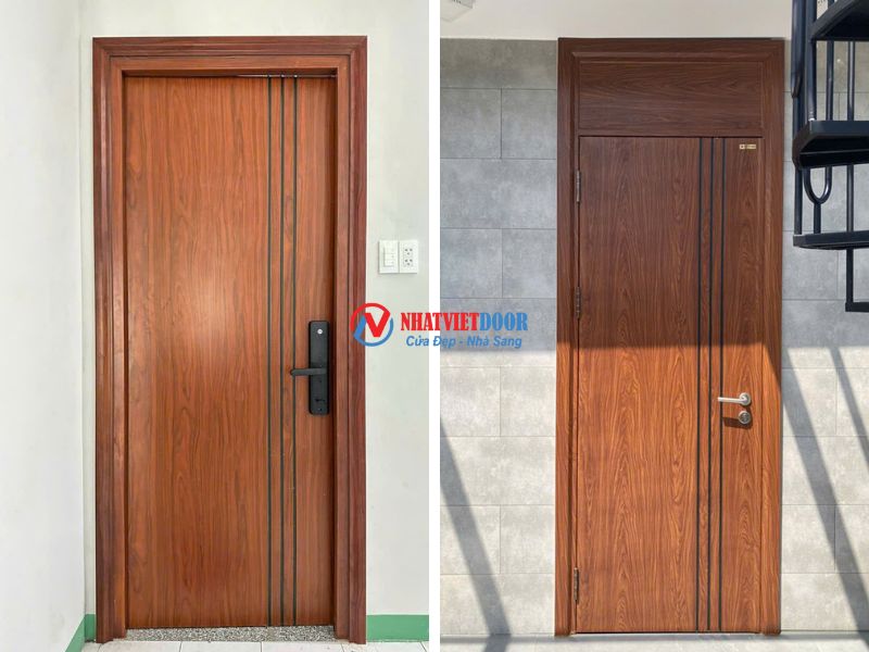 Cửa thép vân gỗ