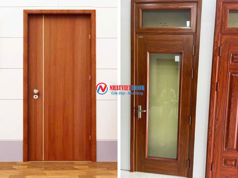 Cửa thép vân gỗ