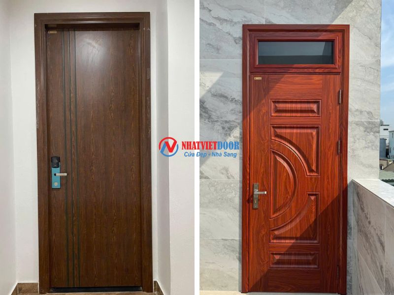 Cửa thép vân gỗ