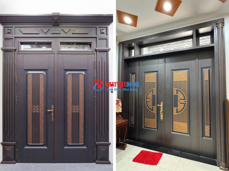 Cửa thép vân gỗ