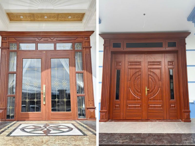 cửa thép vân gỗ