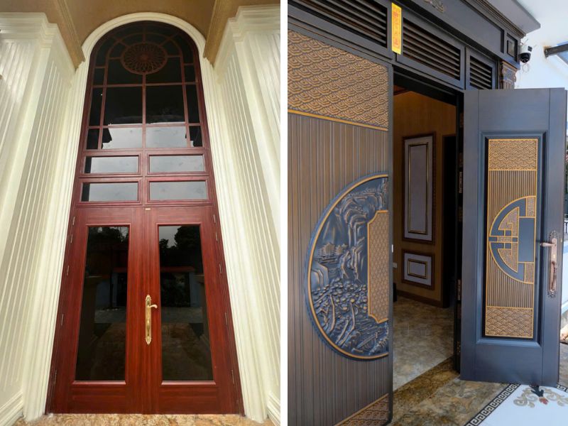 cửa thép vân gỗ