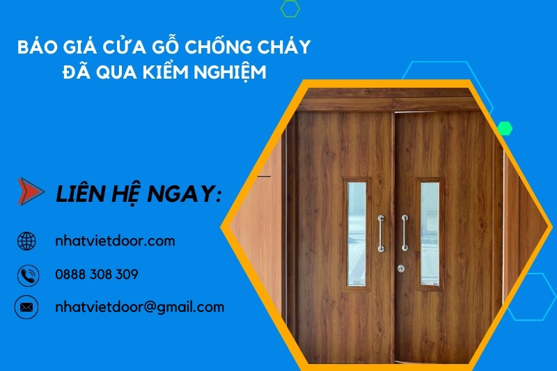 cửa gỗ chống cháy
