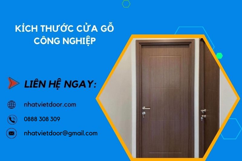 Kích thước cửa gỗ công nghiệp