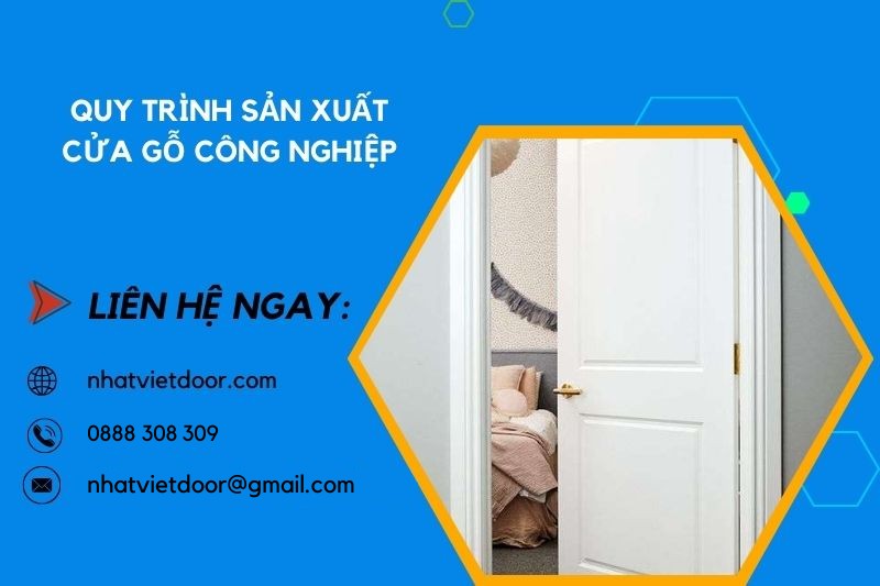 quy trình sản xuất cửa gỗ công nghiệp